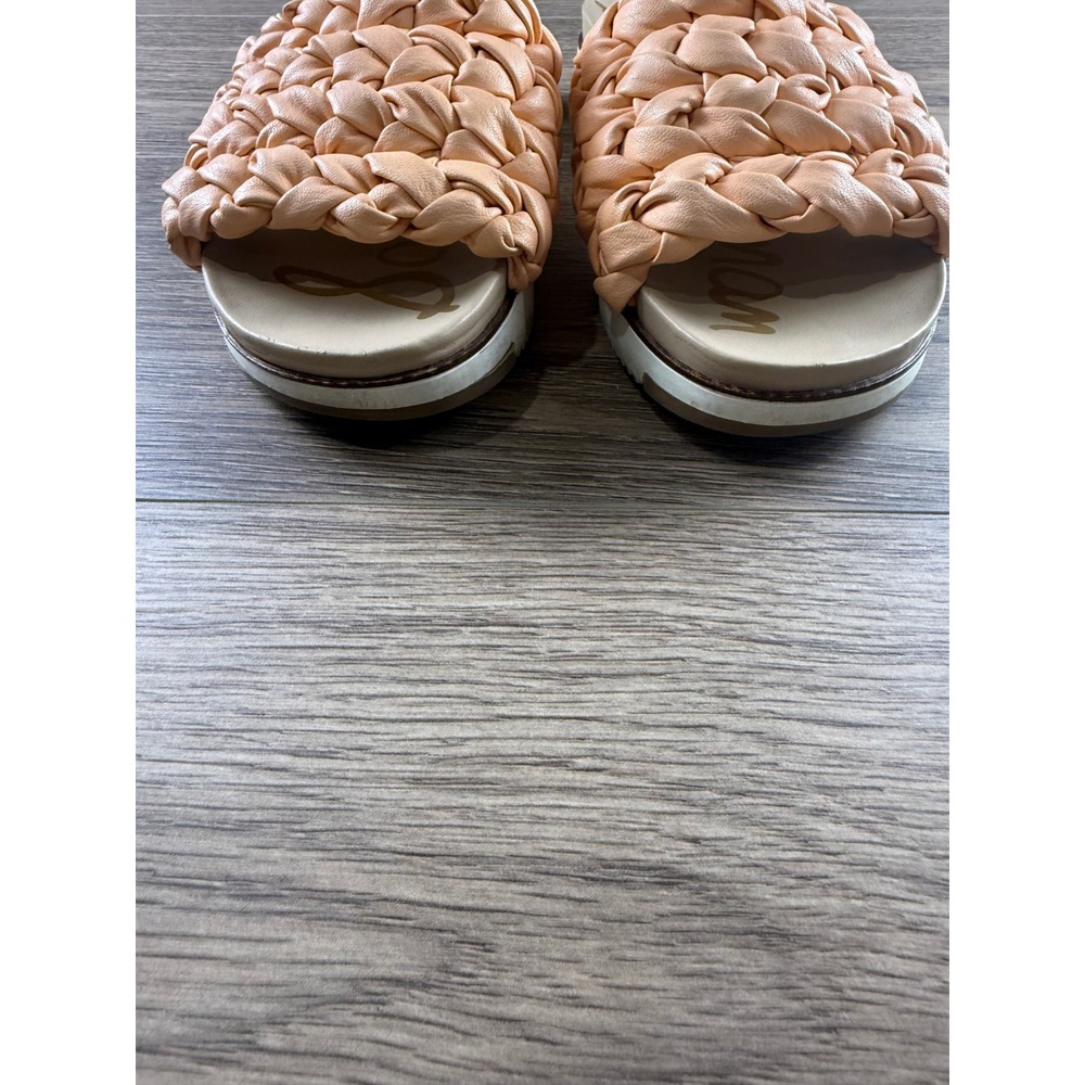 Sam Edelman Peach Braided Slide Sandal - Picture 12 of 13